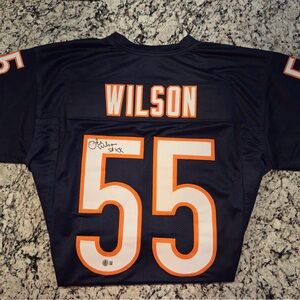 Otis Wilson  Signed Chicago Bears Custom Jersey w/ SB XX SB Champ